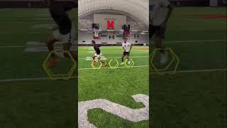Route Surgeon Football Drill | Wide Receiver Stick Drill #fyp #shorts #football