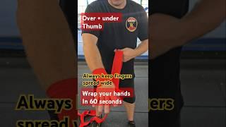 Wrap your hands for boxing in this 60 second video .. #boxfit #boxingtraining  #combatfitness