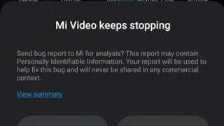 how to fix mi video keeps stopping problem