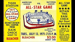 1971 MLB All Star Game DETROIT Original NBC Broadcast