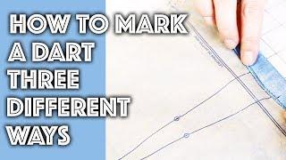 How to Mark a Dart on a Sewing Pattern | Sew Anastasia