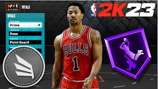 *PRIME* Derrick Rose Build on NBA 2K23 | BEST 3-LEVEL-SCORER POINT GUARD BUILD