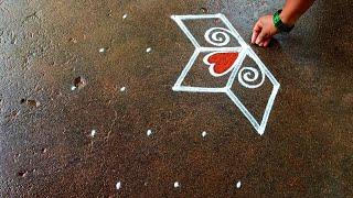 Aadivelli special flowers rangoli|aadi madham kolam| 5*3dot aadi kiruthigai kolam|Beautiful rangoli