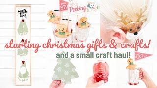  Starting to Make My Christmas Gifts & Crafts! Plus, A Small Craft Haul | Cricut Christmas 2024