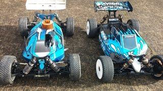 Nitro vs Electric - Rc Cars drag race