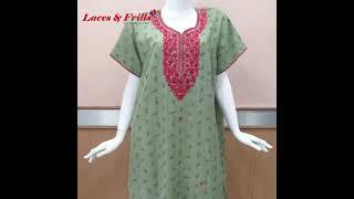 3XL Nighties in Soft Bizzy Lizzy Fabric For Regular Day and Nightwear