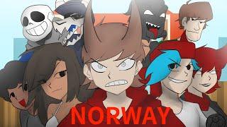 Norway But Different Characters Sing It (FNF Animation)