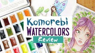 MozArt Supplies Komorebi Watercolor Japanese Paint Set Review and Demonstration