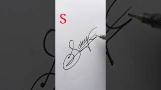 S letter good signature style.  #signaturestyle #howtosign #calligraphy