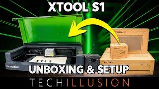 The xTOOL S1 Unboxing, Installation & Set-up of the laser engraving machine! - Step by Step Guide