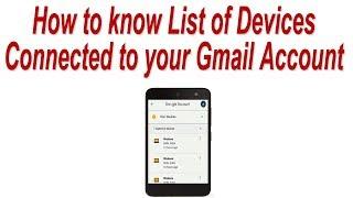 How to Remove Devices from Google Account ! Google Account Device History