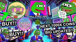 New Crypto All Stars Meme Coin Token Claim - Wall Street Pepe Solaxy UPDATE!!