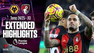 Wolverhampton vs. Bournemouth | Highlights Premier League | Jornada 13 | Telemundo Deportes