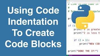 Code Indentation | Python Tutorial