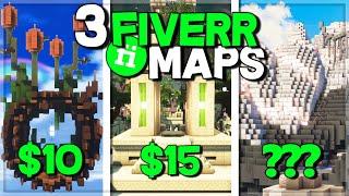 We Paid for 3 Fiverr BEDWARS MAPS and they were INSANE