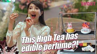 This high tea has edible "perfume" ?