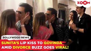 Sunita Ahuja's LIP KISS to Govinda amid DIVORCE buzz goes VIRAL, LEAVES kids Tina and Yash AWKWARD!