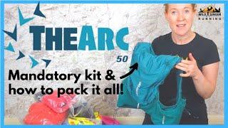 Arc of Attrition 50 mile ultra marathon - mandatory race kit, my extras & how to pack it all!