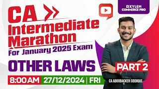 CA INTERMEDIATE Marathon - Other Law | Part 2 | Xylem CA Classes