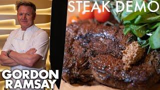 Gordon Ramsay Shows a NFL Star How To Make The Perfect Ribeye