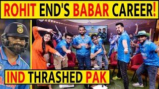 ROHIT END'S BABAR CAREER! IND THRASHED PAK, COMPLETE THOKA THOKA #indvspak #rohitsharma