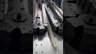 shrinkable corrugated pipe making plastic extruder #extrusion #machine #factory #plasticextruder