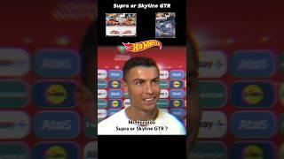 Cristiano Ronaldo Chooses Supra or GTR Hot Wheels? #hotwheels #supra #skyline #ronaldo #bugatti #cr7