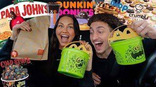 TRYING NEW MENU ITEMS FROM FAST FOOD RESTAURANTS!! *HALLOWEEN/FALL EDITION PT 2*