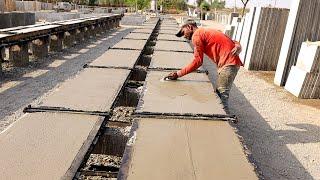 Cement sheet making