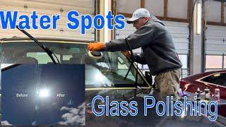 How To Polish Out The Worst Water Spots From Automotive Glass!