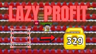 LAZY PROFIT WITH LASER GRID  (NO FARMING!!!) | Growtopia How To Get Rich 2021 | TriggerFear