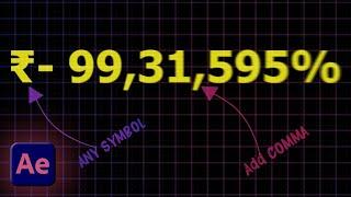 Number Counter Effect in Adobe After Effects 2024