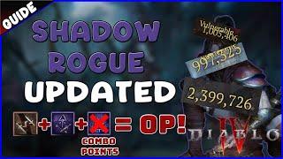 Diablo 4 - NEW BEST Rogue Twisted Blades SHADOW ENDGAME BUILD UPDATED ~COMBO POINTS~ - Level 50-100