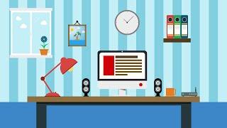 The Flat Design Tutorial in Illustrator - Flat Design Office space