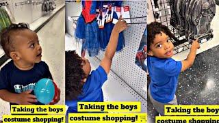 RISS AND QUAN TOOK THE BOYS COSTUME SHOPPING