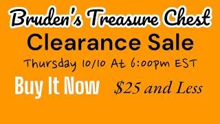 BUY IT NOW SALE  Thursday 10/10 At 6:00pm EST