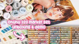 Are these WORTH IT?  Ohuhu Honolulu 320 marker set Review + Demo