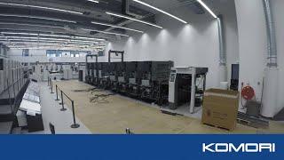 Komori GL840P Installation Timelapse at Komori Graphic Center Europe