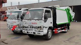 CEEC TRUCKS produced and export isuzu refuse compactor trucks use CAN-BUS control system