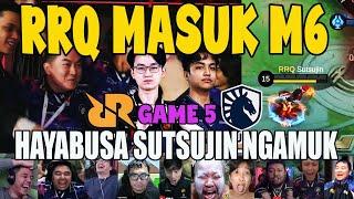 MOMENT RRQ MASUK M6 | REACTION STREAMER RRQ VS TLID MATCH 5 FINAL UPPER BRACKET MPL S14