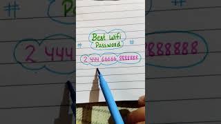 best wiFi password | best password | #youtubeshorts #shortvideo #ytshorts #shorts #short #viral #art