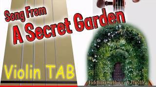 Song From A Secret Garden - The Things You Are To Me - Violin - Play Along Tab Tutorial