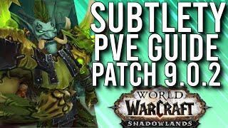 Shadowlands Patch 9.0 Subtlety Rogue PvE Guide (Raid & Dungeons) - WoW: Shadowlands 9.0