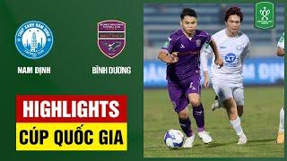 Highlights: Nam Định - Bình Dương | Nghẹt thở trên chấm 11m, niềm vui sau cùng cho những vị khách