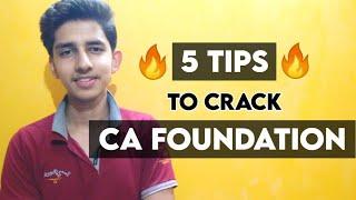 5 Tips To Crack CA Foundation | For CA Aspirants | Shubham Gupta