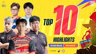 TOP 10 HIGHLIGHTS NỘI DUNG ĐỒNG ĐỘI VÒNG CHUNG KẾT | SEA GAMES 32 | PUBG MOBILE VN