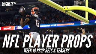 NFL Week 18 Player Props, Anytime Touchdown Scorers, Money-line Underdogs