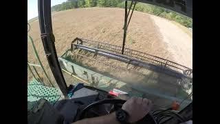 Початок збирання сої. 9 вересня . GoPro.John Deere 9500