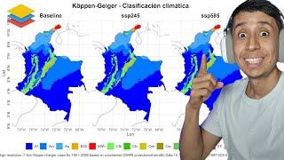 Clasificación climática de Koppen histórico y futura (cambio climático) - Tutorial SIG con R