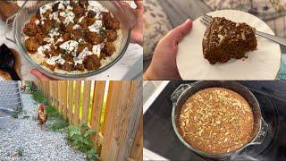 Cozy September | Eggless Sugarless Delicious Cake | Meatballs and eggplant |